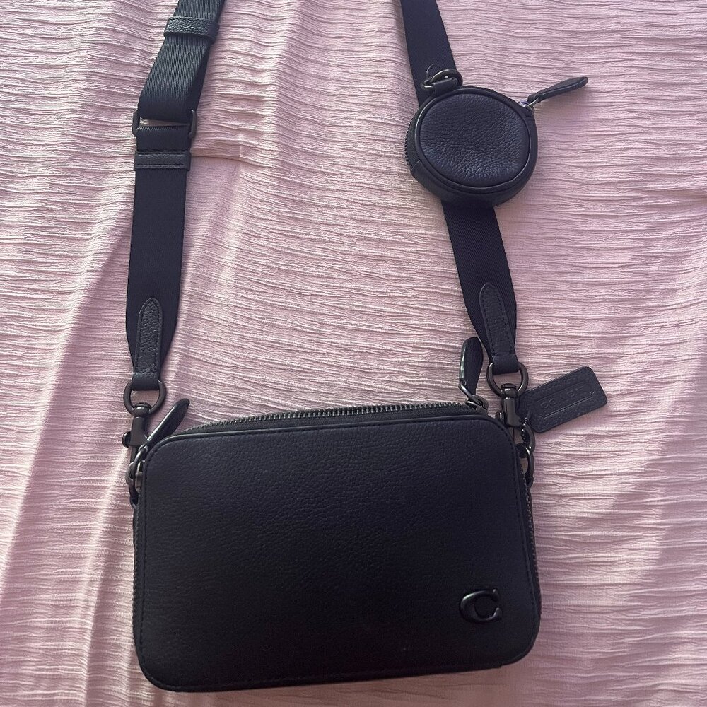 Black Cross body Coach Bag